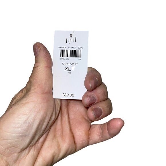 J Jill Womens Top Size XL Gray Gauzy Knit Lagenlook Crew Neck Casual New - Picture 11 of 11